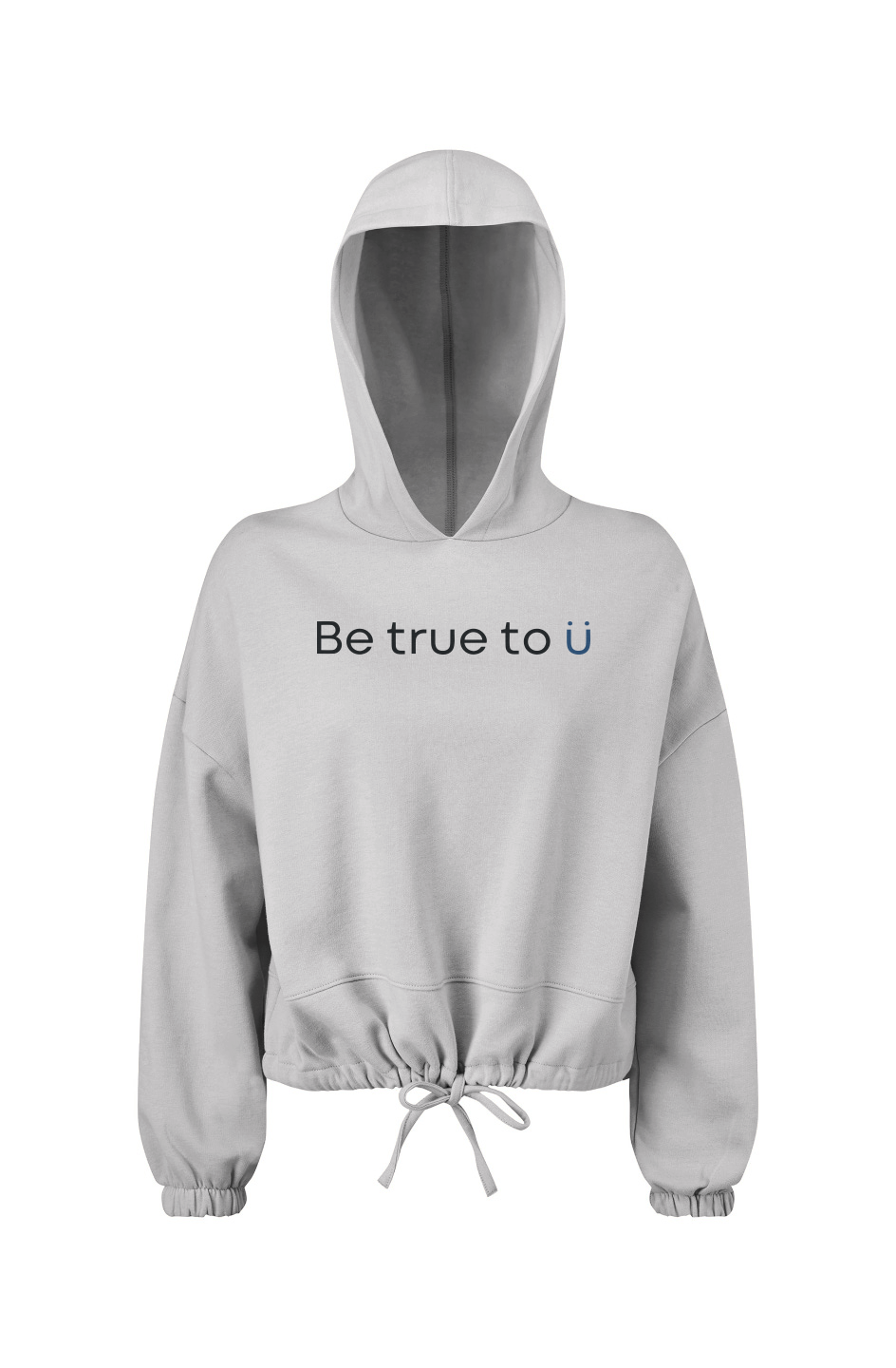 Be True To U | Women's Oversized Cropped Hoodie