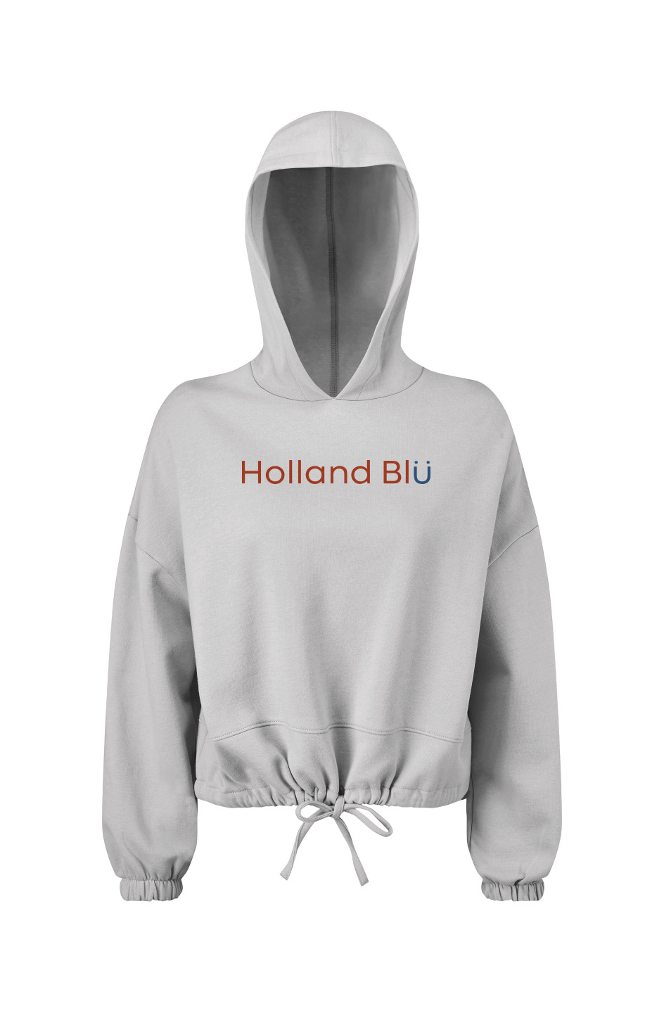 Holland Blu Signature | Women's Oversized Cropped Hoodie