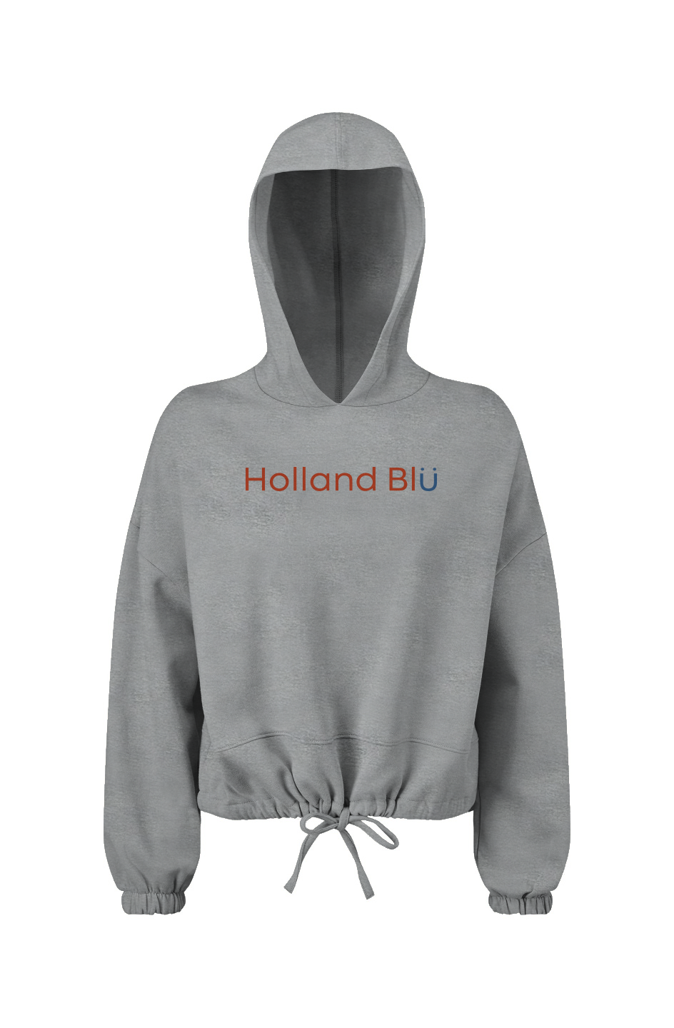 Holland Blu Signature | Women's Oversized Cropped Hoodie