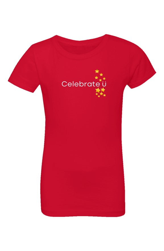 Celebration Time | Girls Cotton T-shirt