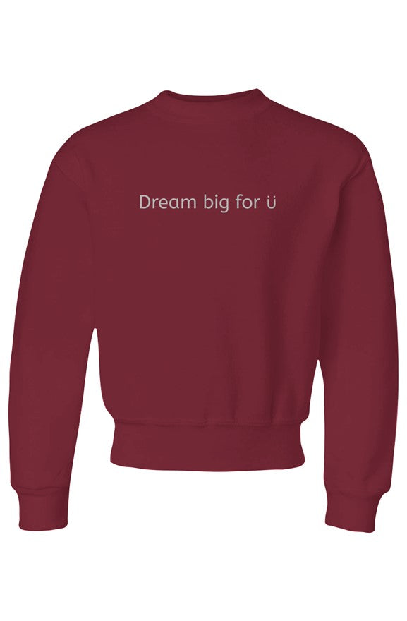 Dream Big For U | Youth Crewneck Sweatshirt