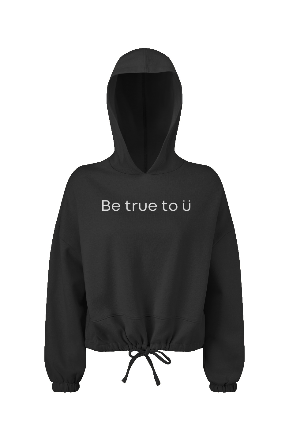 Be True To U | Women's Oversized Cropped Hoodie