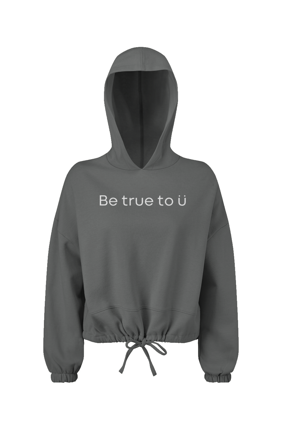 Be True To U | Women's Oversized Cropped Hoodie