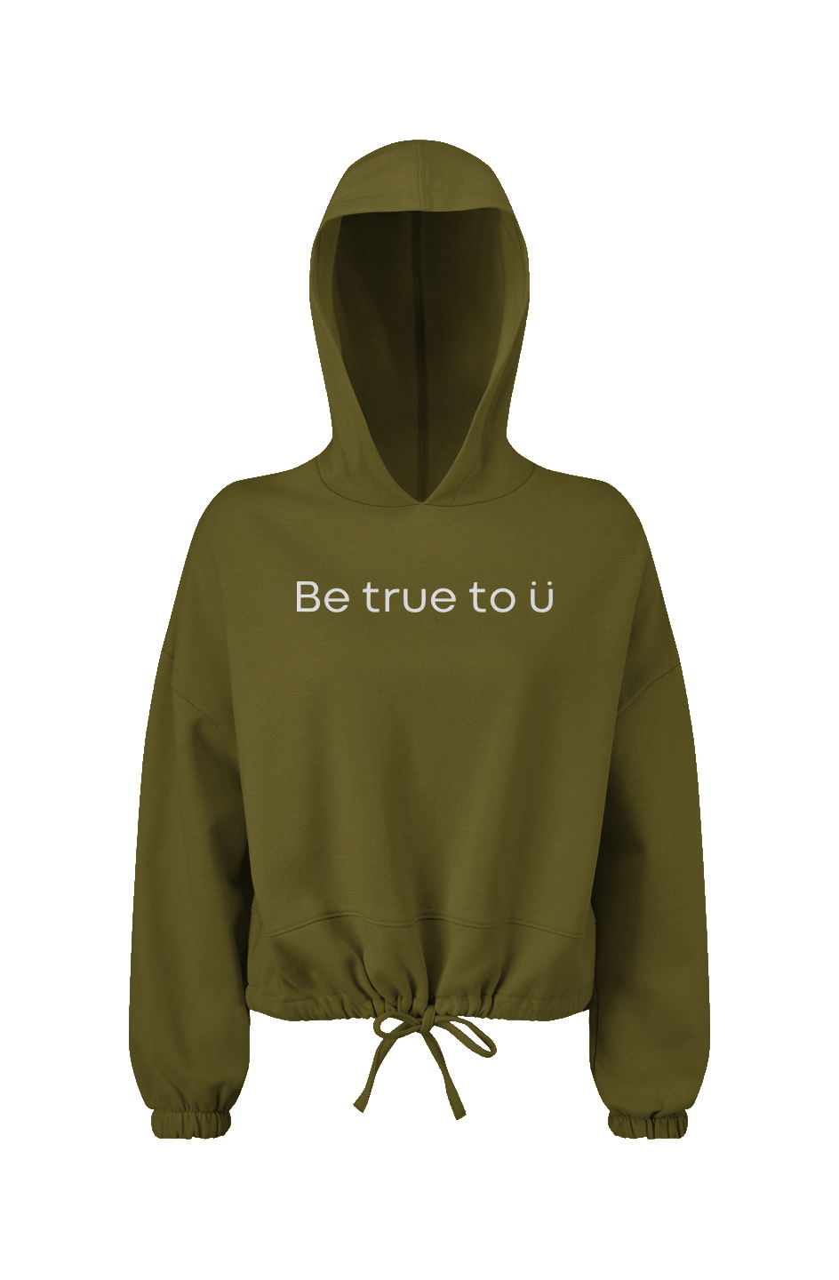 Be True To U | Women's Oversized Cropped Hoodie