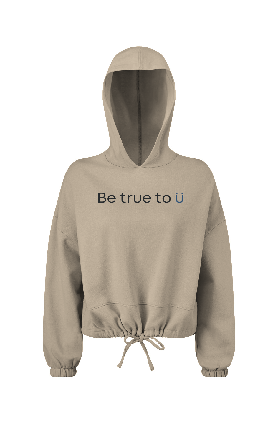 Be True To U | Women's Oversized Cropped Hoodie