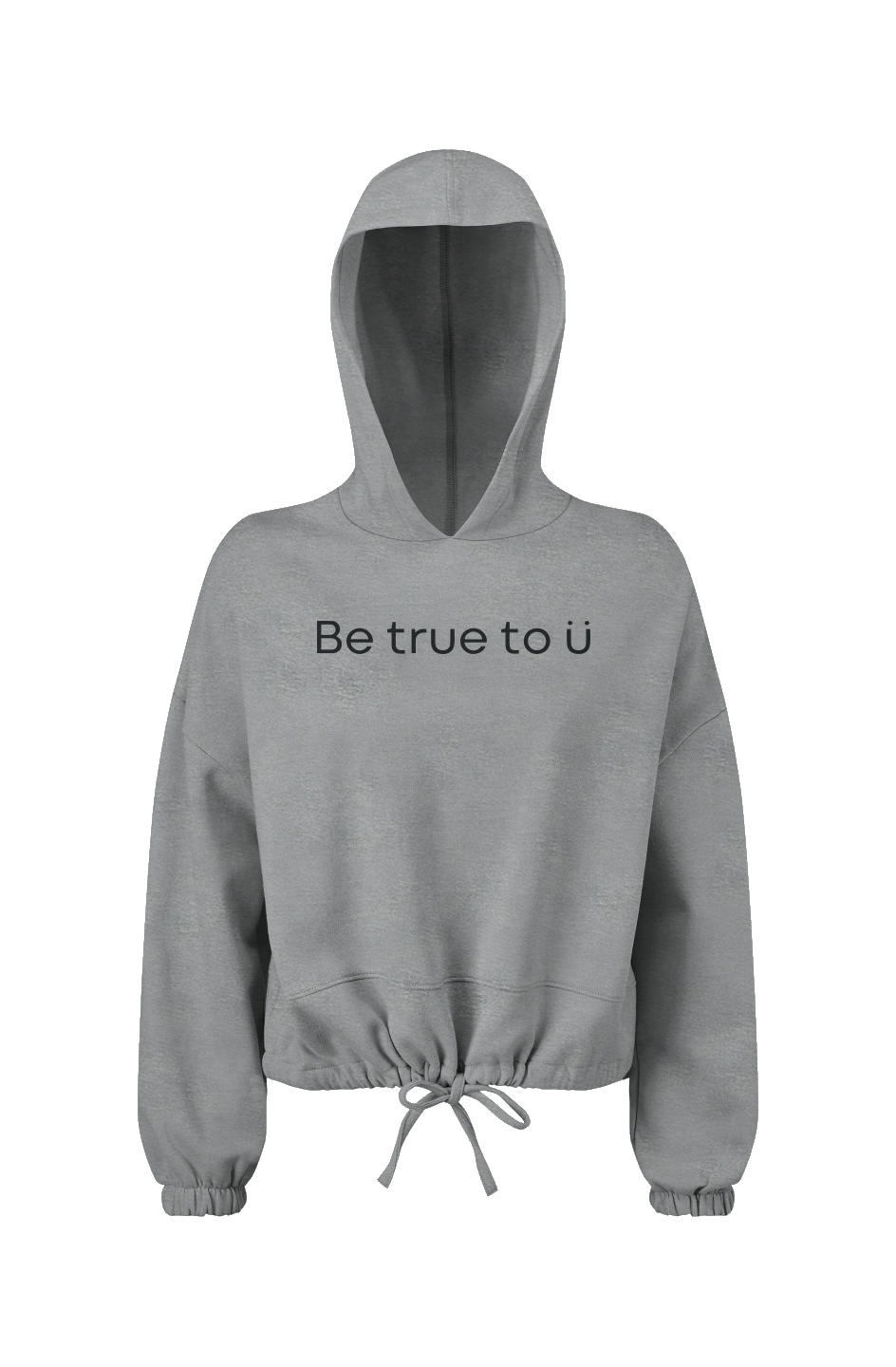 Be True To U | Women's Oversized Cropped Hoodie