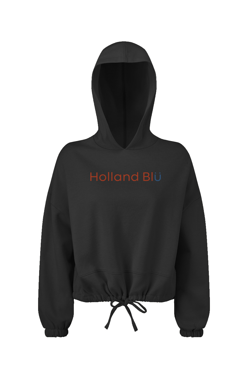 Holland Blu Signature | Women's Oversized Cropped Hoodie