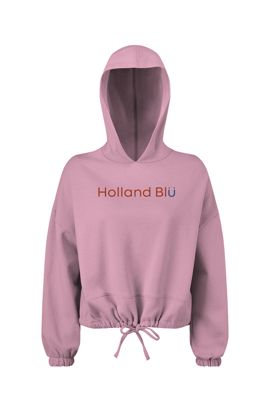 Holland Blu Signature | Women's Oversized Cropped Hoodie