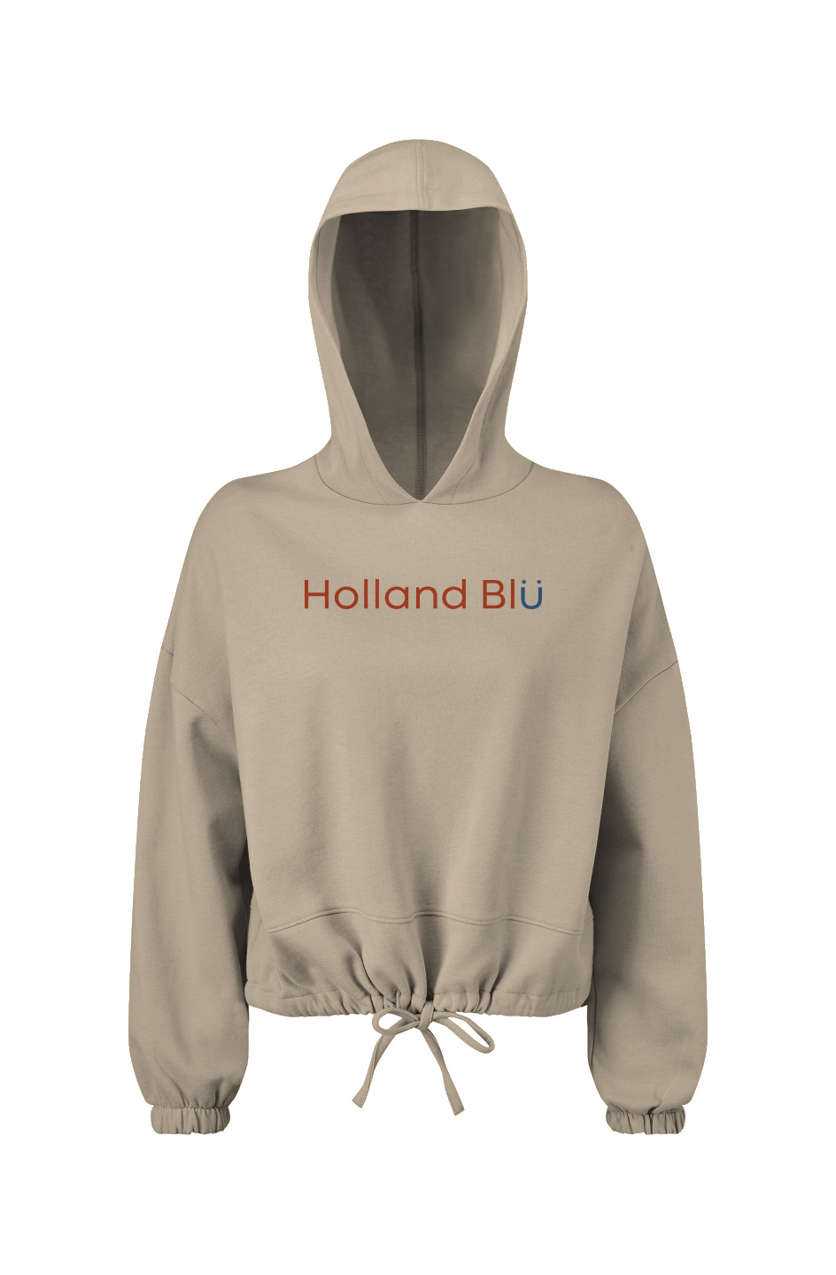 Holland Blu Signature | Women's Oversized Cropped Hoodie